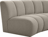 Infinity Boucle Fabric Modular Sectional Sofa with Deep Channel Tufting for Modern Living Spaces