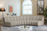 Infinity Boucle Fabric Modular Sectional Sofa with Deep Channel Tufting for Modern Living Spaces