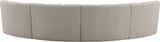 Infinity Boucle Fabric Modular Sectional Sofa with Deep Channel Tufting for Modern Living Spaces