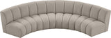Infinity Boucle Fabric Modular Sectional Sofa with Deep Channel Tufting for Modern Living Spaces