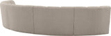 Infinity Boucle Fabric Modular Sectional - Stylish 5pc Contemporary Seating with Deep Channel Tufting