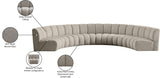 Infinity Boucle Fabric Modular Sectional Sofa - Contemporary Design with Deep Channel Tufting Comfort