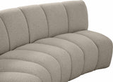 Infinity Boucle Fabric Modular Sectional Sofa - Contemporary Design with Deep Channel Tufting Comfort