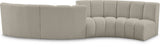 Infinity Boucle Fabric Modular Sectional Sofa with Deep Channel Tufting for Modern Living Spaces
