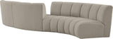 Infinity Boucle Fabric Modular Sectional Sofa with Deep Channel Tufting for Modern Living Spaces