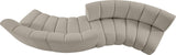 Infinity Boucle Fabric Modular Sectional Sofa with Deep Channel Tufting for Modern Living Spaces