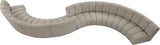 Infinity Boucle Fabric Modular Sectional Sofa – Luxurious Deep Channel Tufting & Contemporary Design