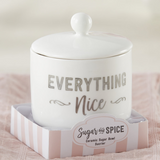 Sugar Spice Ceramic Sugar Bowl Baby Shower Favor
