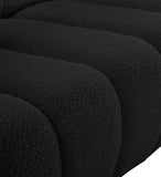 Elijah Contemporary Boucle Fabric Chair with Deep Channel Tufting and Accent Pillow for Comfort