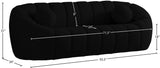 Elijah Contemporary Sofa with Deep Channel Tufting and Cozy Accent Pillow for Ultimate Comfort