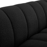 Elijah Contemporary Sofa with Deep Channel Tufting and Cozy Accent Pillow for Ultimate Comfort