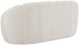 Elijah Contemporary Loveseat with Deep Channel Tufting and Accent Pillow for Ultimate Comfort