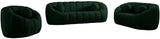 Elijah Contemporary Boucle Fabric Chair with Deep Channel Tufting and Accent Pillow for Comfort