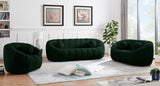 Elijah Contemporary Loveseat with Deep Channel Tufting and Accent Pillow for Ultimate Comfort