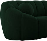 Elijah Contemporary Loveseat with Deep Channel Tufting and Accent Pillow for Ultimate Comfort