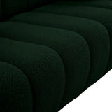 Elijah Contemporary Loveseat with Deep Channel Tufting and Accent Pillow for Ultimate Comfort