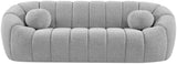 Elijah Contemporary Sofa with Deep Channel Tufting and Cozy Accent Pillow for Ultimate Comfort