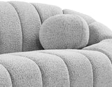 Elijah Contemporary Sofa with Deep Channel Tufting and Cozy Accent Pillow for Ultimate Comfort