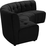 Limitless 4-Piece Modular Sectional - Contemporary Comfort with Soft Upholstery & Stylish Tufting