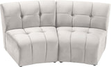 Limitless Modular Sectional Loveseat with Upscale Tufting and Contemporary Design for Ultimate Comfort