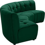 Limitless 4-Piece Modular Sectional - Contemporary Comfort with Soft Upholstery & Stylish Tufting