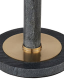 Miles Black Marble Accent Table