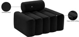 Melody Elegant Velvet Contemporary Chair with Deep Channel Tufting for Chic Modern Living Spaces