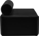 Melody Contemporary Loveseat - Chic Velvet Upholstered Seating with Deep Channel Tufting Design