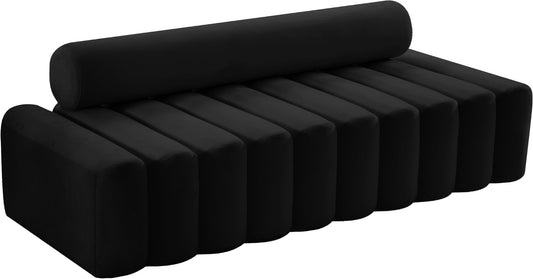Melody Contemporary Sofa with Deep Channel Tufting - Chic Velvet Design for Modern Spaces
