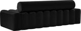 Melody Contemporary Sofa with Deep Channel Tufting - Chic Velvet Design for Modern Spaces