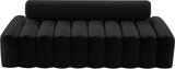 Melody Contemporary Sofa with Deep Channel Tufting - Chic Velvet Design for Modern Spaces