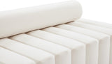 Melody Contemporary Loveseat - Chic Velvet Upholstered Seating with Deep Channel Tufting Design
