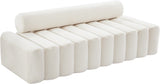 Melody Contemporary Sofa with Deep Channel Tufting - Chic Velvet Design for Modern Spaces