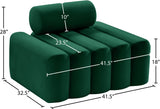 Melody Elegant Velvet Contemporary Chair with Deep Channel Tufting for Chic Modern Living Spaces
