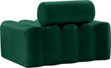 Melody Elegant Velvet Contemporary Chair with Deep Channel Tufting for Chic Modern Living Spaces
