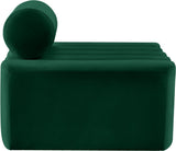 Melody Elegant Velvet Contemporary Chair with Deep Channel Tufting for Chic Modern Living Spaces