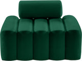 Melody Elegant Velvet Contemporary Chair with Deep Channel Tufting for Chic Modern Living Spaces