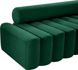 Melody Elegant Velvet Contemporary Chair with Deep Channel Tufting for Chic Modern Living Spaces