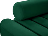 Melody Elegant Velvet Contemporary Chair with Deep Channel Tufting for Chic Modern Living Spaces