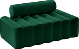 Melody Contemporary Loveseat - Chic Velvet Upholstered Seating with Deep Channel Tufting Design