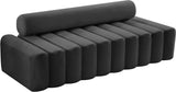 Melody Contemporary Sofa with Deep Channel Tufting - Chic Velvet Design for Modern Spaces