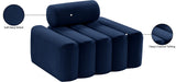 Melody Elegant Velvet Contemporary Chair with Deep Channel Tufting for Chic Modern Living Spaces