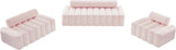 Melody Contemporary Loveseat - Chic Velvet Upholstered Seating with Deep Channel Tufting Design