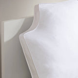 Headboard Backrest Canvas Pillow, White