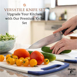 Moss & Stone 7-Piece Serrated Knife Block Set