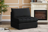 Jacob Modular Armless Chair - Luxurious Soft Upholstery, Deep Channel Tufting, Contemporary Design