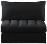 Jacob Modular Armless Chair - Luxurious Soft Upholstery, Deep Channel Tufting, Contemporary Design