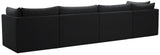Jacob Velvet Modular Sofa - Luxurious Contemporary Seating with Deep Channel Tufting & Easy Attachment