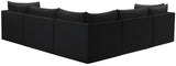 Jacob Modular Sectional Sofa - Luxurious Velvet, Deep Channel Tufting, Customizable Contemporary Design