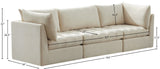 Jacob Velvet Modular Sofa - Luxurious Contemporary Seating with Deep Channel Tufting & Easy Attachment